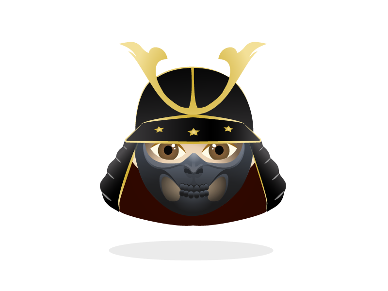 Samurai Emoji by Lucas Cogliolo on Dribbble