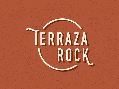 Terraza Rock bar branding logo old retro rock roll school vintage
