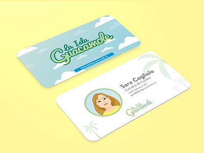 Chill Business Card business card chill illustration palm
