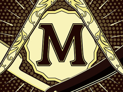 Masons V2 branding identity illustration logo male grooming salon