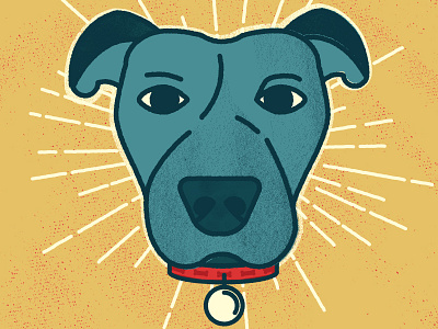 Marcy bark bones collar cts dawg design dog doodle illustration staffordshire bull terrier staffy