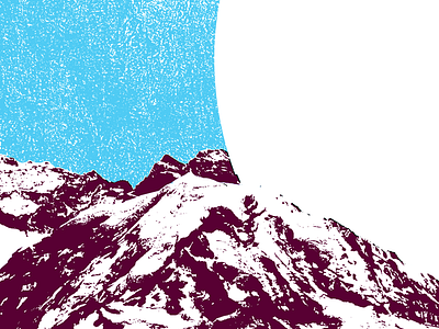 Mountains design mountains poster wip work in progress