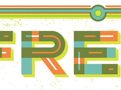 Fresh design illustration lettering typography