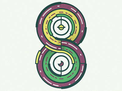 ...and Beyond! 8 design illustration infinity lettering numbers space typography