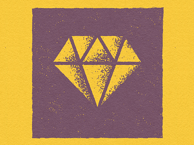 Diamond in The Rough design diamond dot shading illustration texture