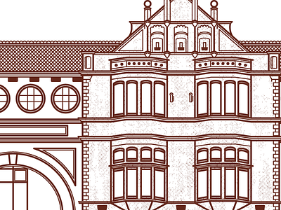 Grand architecture building buildings design illustration leeds wip work in progress