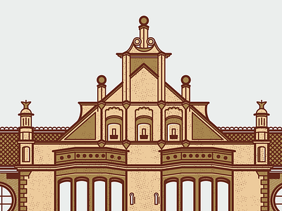 Grander architecture building buildings design illustration leeds wip work in progress