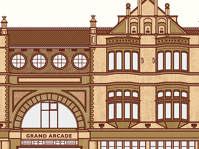 Grand Arcade Leeds architecture building buildings design illustration leeds retail shopping