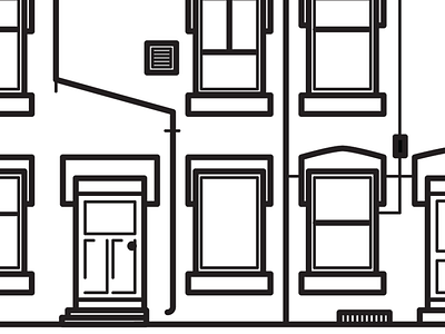 Terrances architecture building design house illustration leeds lines terrace wip work in progress