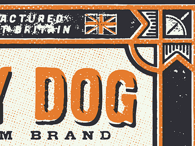 Lazy Dog design illustration retro screenprint type typography vintage