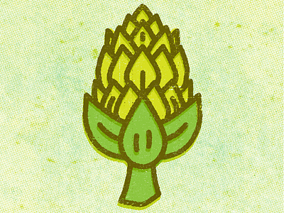 Hop beer design doodle flowers hops illustration lines plants texture