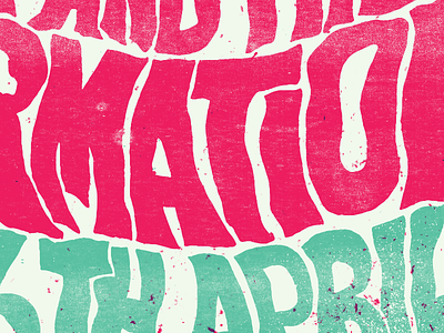 Psych colour distorted hand drawn illustration lettering psychedelic texture type typography