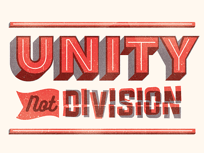 Unity colour design texture type typography vintage