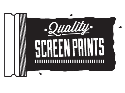 Quality branding design illustration printing quality screen print silk screen silkscreen typography