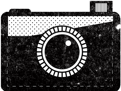 New Look black and white camera design graphic design halftone illustration leeds texture