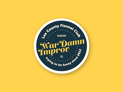 Improv Comedy Sticker