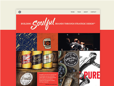 Soulsight Website agency beer blue moon design packaging portfolio semplice soulsight web