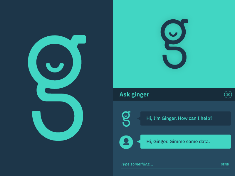 Ginger the Chatbot by Sam Reiss on Dribbble