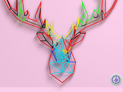 Deer 3d animation branding graphic design logo motion graphics ui