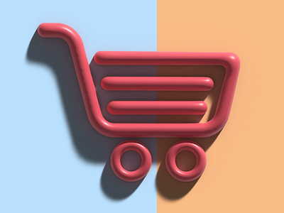 Shopping cart Minimalist Design