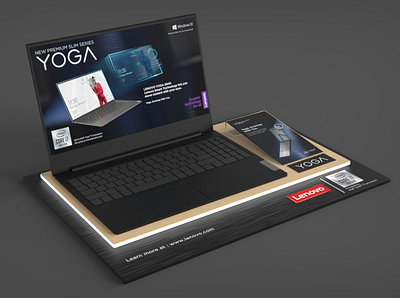 Lenovo Yoga Highlighter 3d 3ds max alexi mathew design glorifier highlighter laptop stand lenovo yoga
