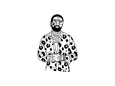 GUCCI MANE fashion gucci mane hip hop illustration music rap tattoo