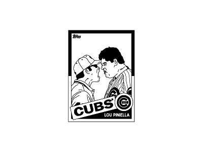 LOU PINIELLA america athlete baseball chicago cubs illustration mlb nike sports world series