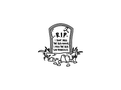 I MISS YOU bay area ca death grave hiphop illustration kanye nature san francisco sf