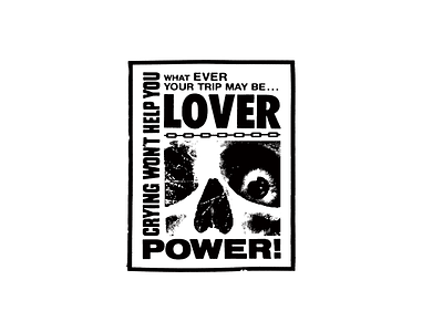 POWER advertisement collage horror illustration love power typography vintage