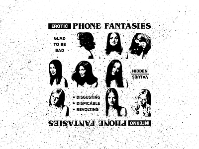 1-800 ad collage grunge punk san francisco sex typography vintage