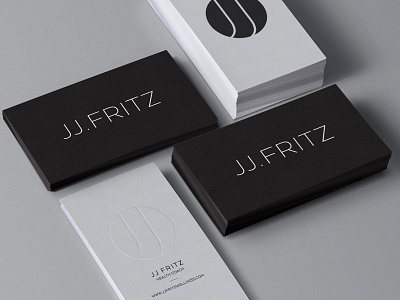 JJ Fritz Logo & Business Card Design brand development branding business card design logo design ui design ux design web design