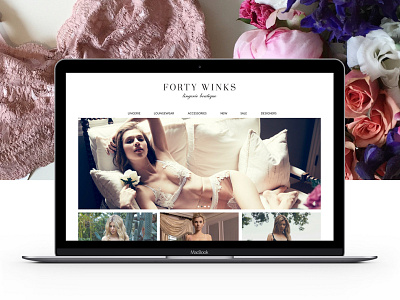 Forty Winks Homepage design ecommerce responsive design web design