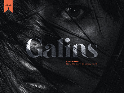 Galins Font Presentation Concept Design