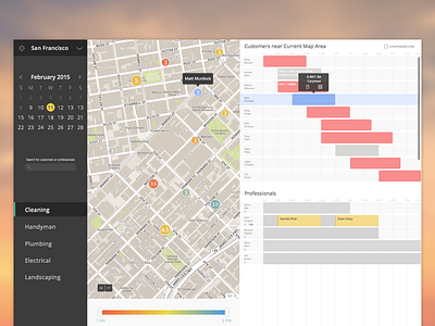 Scheduling Dashboard