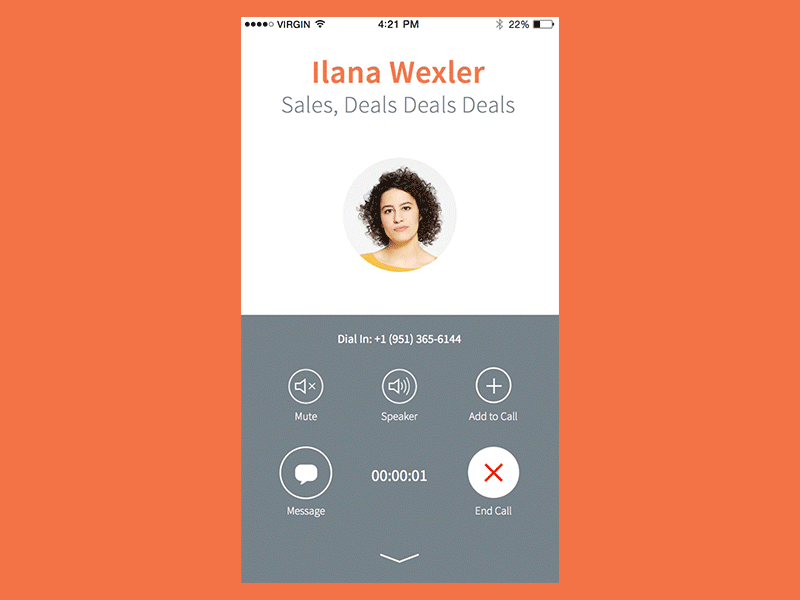 Profile Button Animation interaction profile button animation ui mobile iphone call ios motion app