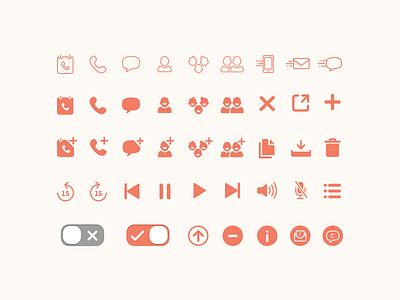 Clementine Icon Set