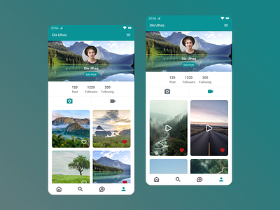 User Profil dailyui design image social media ui uidesign user experience user interface user profil video