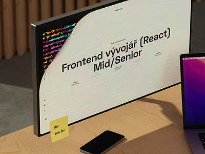 Hiring Frontend developer - Render 3d 3d art after effects apple brand design branding c4d cinema 4d design modeling redshift ui