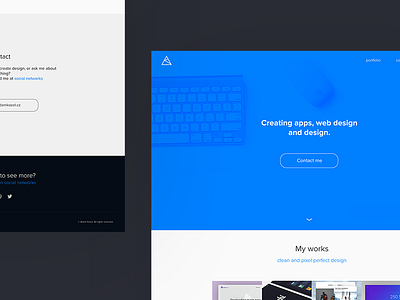 Personal portfolio by Adam Kozel on Dribbble