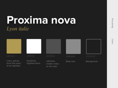 Font Pairing - Symphony website colors colours font font pairing guidelines web design website