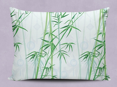 Bamboo pattern fabric bamboo design fabric pattern pillow pillowcase seamless surface