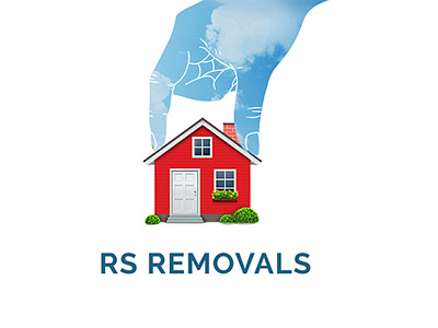 RS Removals artwork design digital house illustration website