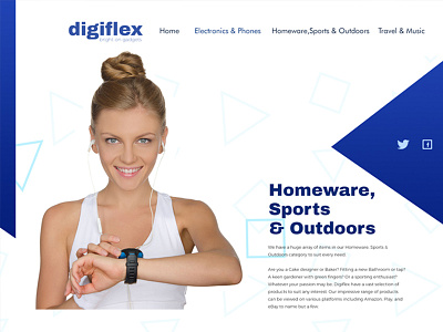 Digiflex website. artwork banner in photoshop progress typography website work