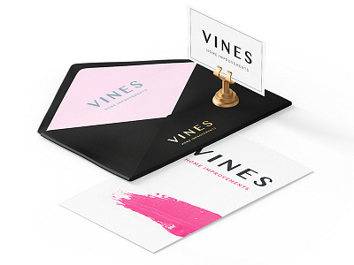 Vines logo design design logo stationery