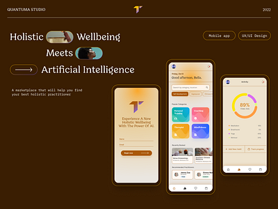 THRVN - Holistic Practice with AI business health app holistic app mindfulness mobile app ui uiux