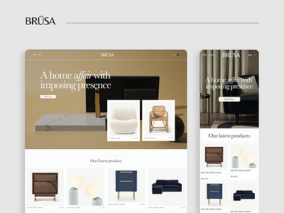 BRÜSA - eCommerce website