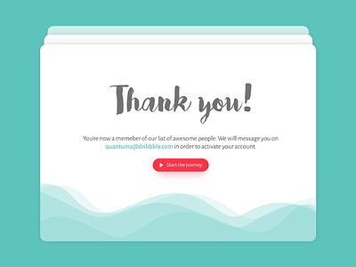 Thank you page - Day 5 daily design design challenge pop up subscription thank you thank you page typography ui