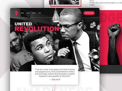 Website UI Design - Day 7 black lives matter footer freelance history menu slider ui web design website