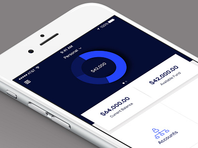 Banking App - Day 10 account app banking banking app chart freelance ui ux