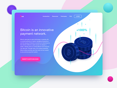 Beatcoin bitcoin blockchain cryptocurrency daily design homepage illustration ui design ux design